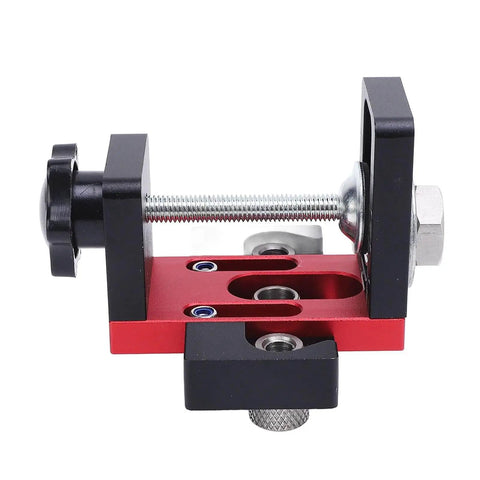3 In 1 Aluminum Pocket Hole Jig Kit With Dowel Guide for 8mm 10mm and 15mm Drill Openings, front view of tool