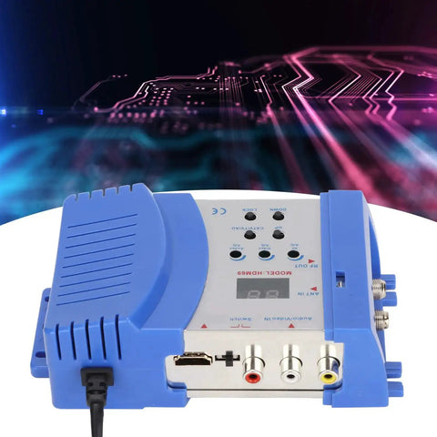 HDMI Modulator For Home TV RF Modulator Converts AV To RF In PAL NTSC VHF UHF Dual Frequency Output Adjustable AV Level