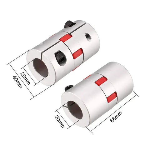 20mm To 20mm Shaft Coupling Flexible Servo Motor Coupler For Motion Control With Vibration Damping High Torque Aluminum Alloy