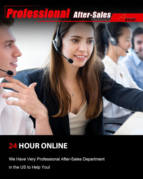 Customer service team with headsets providing 24-hour online support for professional after-sales service.