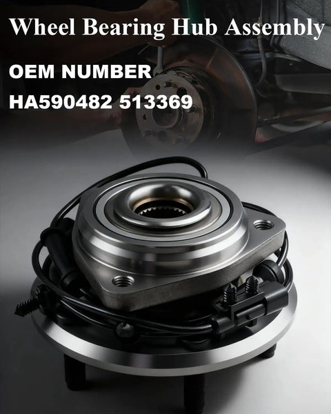 2 Pack Heavy Duty Front Wheel Bearing And Hub Assembly For Wrangler JK 2011 Through 2018 5 Lug With ABS close-up view