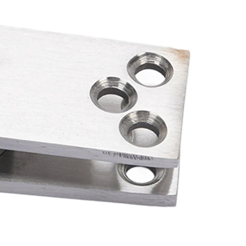 Close-up of Heavy Duty Stainless Steel Pivot Hinge With Ball Bearing System For 360 Degree Rotation Concealed Door Hardware For Wood Doors