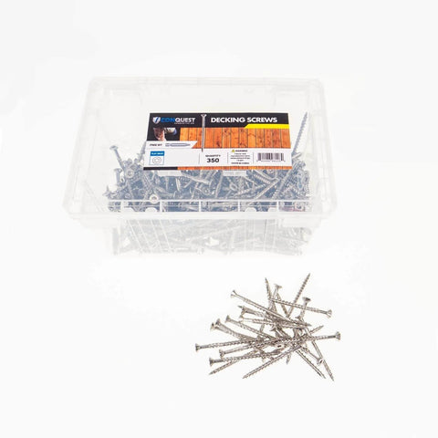 No. 10 Three Inch Type 316 Stainless Steel Marine Grade Flat Head Deck Screws Six Lobe Star Drive Pack Of 350 for Decks
