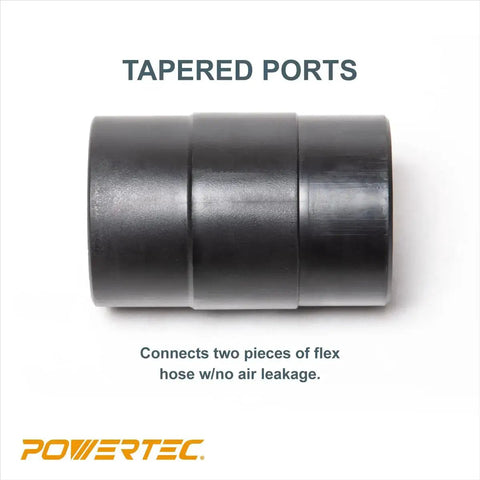 4 Inch Dust Hose Connector With Quick Connect Splice Adapter For Dust Collection Systems ABS Plastic No Fuss Quick Connect Secure Fit