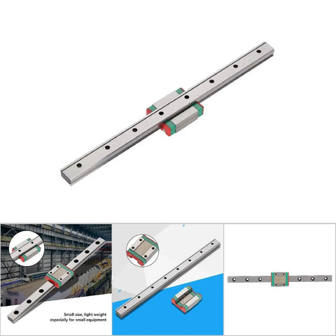 Small But Mighty Miniature Linear Rail Guide 12mm Wide With Slide Block 4 Point Contact For CNC, 3D Printer, And Automation Projects