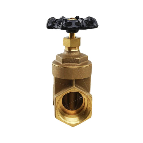 Midline Valve 429U224 heavy-duty gate valve with wheel handle, lead-free brass body, 2 in. FIP connections