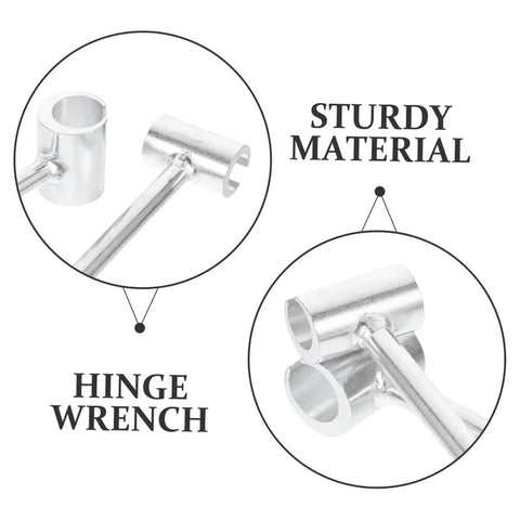 Adjustable Door Hinge Repair Tool Set Two Piece for Pro Grade Precision Hinge Adjustment and Gap Alignment close-up view
