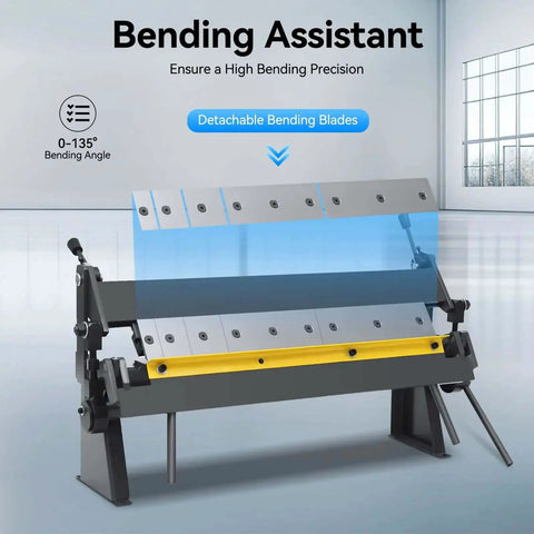 24 Inch Portable Mini Metal Bender Pan And Box Finger Brake With 0 To 135 Degree Adjustable Angle for sheet metal bending