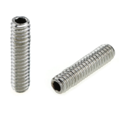 Cone Point Screw Set 10 Pack 1/4-20 By 1 Inch 304 Stainless Steel Allen Head Hex Socket End Grub Headless Bolts