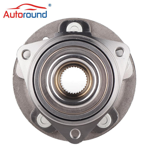 Front view of Front Wheel Hub And Bearing Assembly Fits Jeep Wrangler 2018 2023 And Gladiator 2020 2023 5 Lug Non ABS System