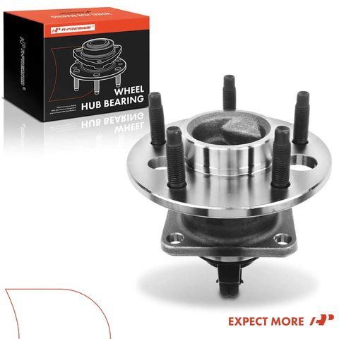 Rear Wheel Hub and Bearing Assembly ABS Single Unit 5-Lug Compatible: Chevrolet Malibu, Cadillac, Buick, Oldsmobile, Pontiac