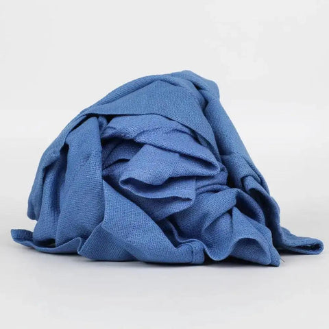 Virgin Surgical Lint Free Blue Cotton Huck Towels 5 lb Box 16 by 25 inch absorbent soft for oil and grease wet jobs
