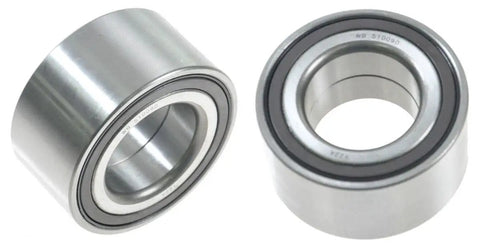 Front Wheel Bearing Set For Dodge Caliber, Jeep Compass Patriot, Mitsubishi Lancer, Outlander And Outlander Sport, Includes Front Driver Side And Front Passenger Side Bearings For Easy DIY Installation, close-up view of two bearings