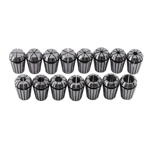 15 Piece ER20 Collet Set In Separate Protective Container With Labels For CNC Milling And Engraving 1 To 13 mm Range 65Mn Spring Steel