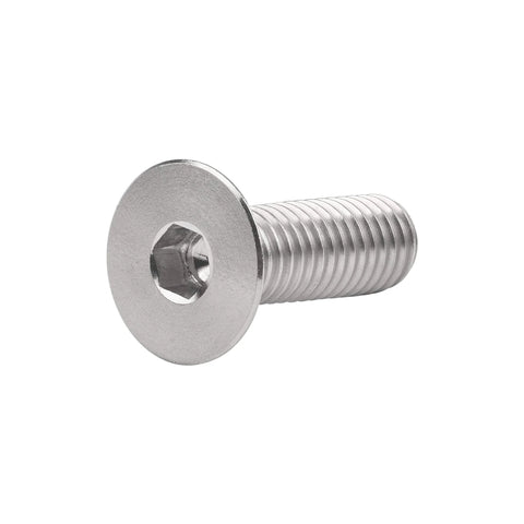 Go-To Heavy Duty Titanium M8x25mm Flat Head Countersunk Bolt Pack Of 4 DIN 7991 Full Thread Grade 5 6AL4V Titanium Alloy