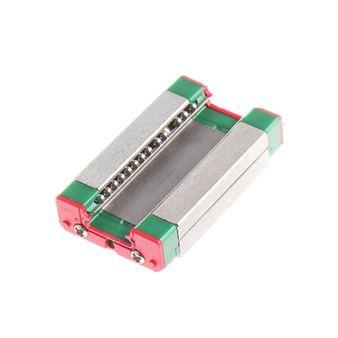 Close-up of MGN9H 350mm Linear Rail Guide with Stainless Steel Carriage Block for 3D Printers and CNC Machines