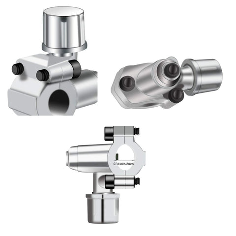 Three chrome BPV-31 bullet piercing line tap valves for HVAC tubing, 1/4–3/8 in.
