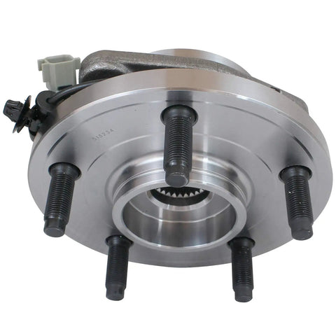 Front view of Wheel Hub And Bearing Assembly 513234 Compatible With 2005 2010 Jeep Grand Cherokee Commander 5 Lug With ABS