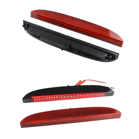 Plug and play high mount third brake light stop lamp for Renault Clio Mk III or II with LED smoke lens, front and side view