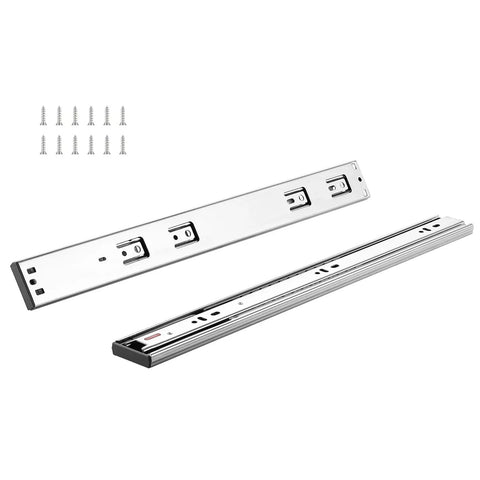 Beefy Heavy Duty Soft Close Drawer Slides Set For Cabinets, 10 Pairs 18 Inch Ball Bearing Full Extension Side Mount Rails
