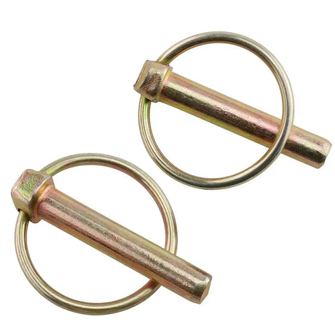 Beefy Four Pack 45mm Heavy Duty Linch Pin Locking Pin Kit M8 5 Sixteenth Inch for farm tractors, trailers, and heavy machinery use