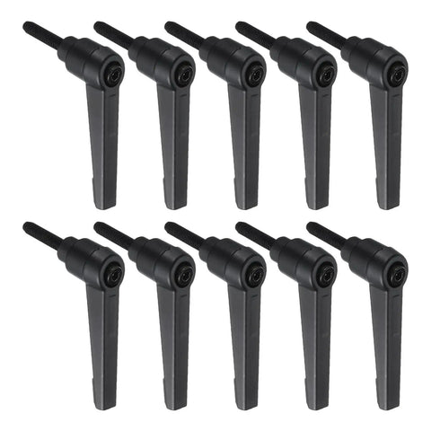 10 Pieces Adjustable Lever Handles M5 20mm Metric Male Thread Level Clamping Hand Stud Knobs Rotating Screw Handles With Locking