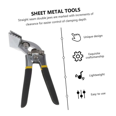 Heavy Duty Hand Seamer And Metal Bending Pliers For Standing Seam Roofing Edge Form Tool with unique design and easy grip.