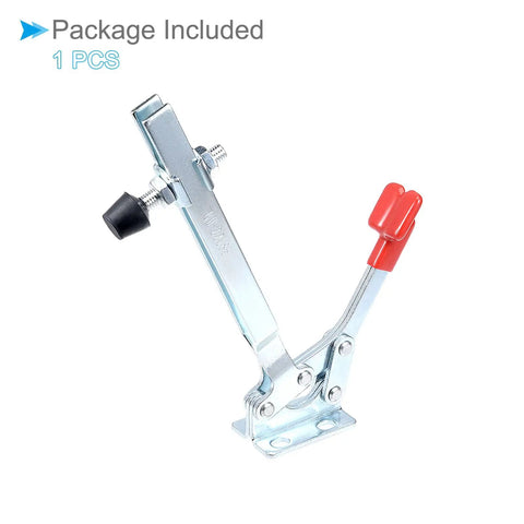 Heavy Duty Horizontal Quick Release Toggle Clamp For Woodworking 550 Lbs Holding Capacity With Rubber Tip Down Clamp