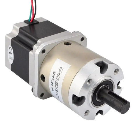 High Precision Fifteen To One Planetary Gearbox With Nema Twenty Three Stepper Motor Two Point Eight Amperes front view
