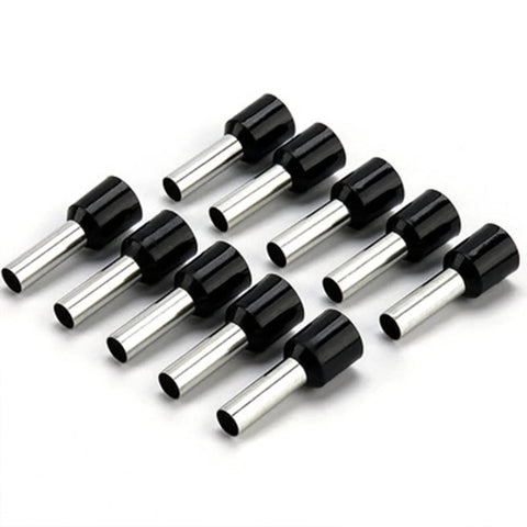 100 Pcs 4 AWG Ferrule Connectors Ends Insulated Cable Ferrule Crimp Terminal Kit For Car Audio Electronics And Communication