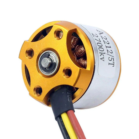 Beefy 2700KV Golden Brushless Outrunner Motor For RC Aircraft And Drones With 27mm Body Weight 50g 2S 3S Power