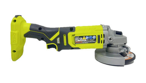Side view of Beast Mode 4-1/2 Inch Cordless Angle Grinder With 18V Power, Spindle Lock, Die Cast Gear Case, 9,000 RPM