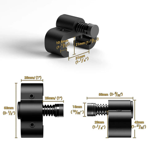 Sliding Barn Door Stop Upgrade Set Black Pair Of Stoppers For Top Track Hardware Prevents Wheels From Slipping Off Rail