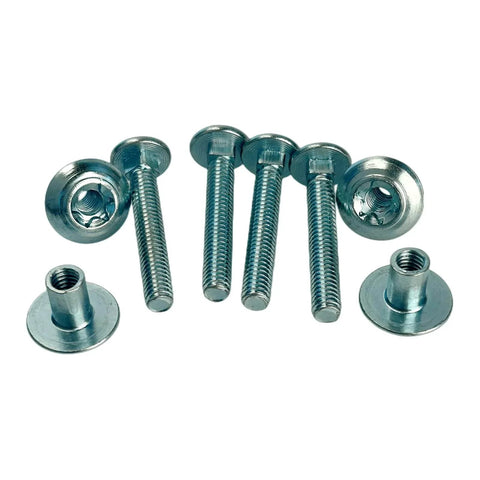 Trailer Hasp Bolt Kit With Carriage Bolts And Torx Barrel Nuts For Enclosed Trailers Zinc Plated 5 16 Inch 18 Threads
