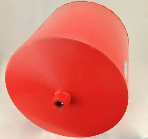 18 Inch Diamond Wet Core Drill Bit With 1-1/4 Inch Female Threads For Concrete Rebar Asphalt Brick Rock Masonry Hole Barrel Coring Ideal For Large Diameter Core Drilling BLUEROCK Tools, side view