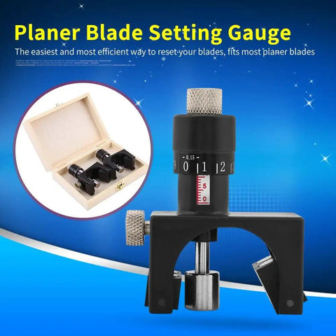 Magnetic Planer Blade Jig Set For Precise Knife Alignment 2 Pack Planer Blade Setter Gauges in display and packaging