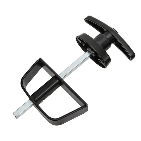 All In One Shed Door Latch Kit With T Handle Lock And Five Keys, Two Spring Loaded Latches, Five And A Half Inch Stem