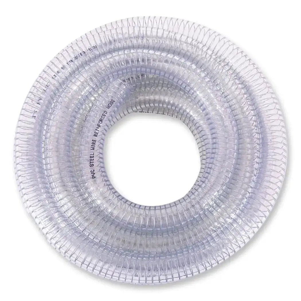 Half Inch PVC Reinforced Tubing With Spiral Steel Wire...