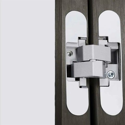 Invisible Cross Hinge 180 Degree Concealed Folding Door Hinge For Cabinets And Cupboards Adjustable Concealed Hardware In Black Ideal