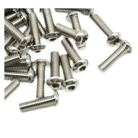 Titanium Alloy Button Head Hex Socket Screws Set With M2 M2.5 M2.6 M3 M4 Sizes And 4 5 6 8 10 12 14 15 16 18 20 Mm Lengths