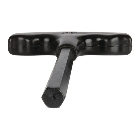 Front view of SAE T Handle Allen Wrench Set with heat treated alloy steel shaft and comfortable plastic grip