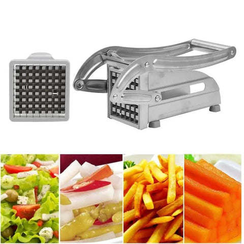 Restaurant Grade French Fries Cutter With Stainless Steel Blades Manual Vegetable Slicer for Potatoes Carrots Cucumbers