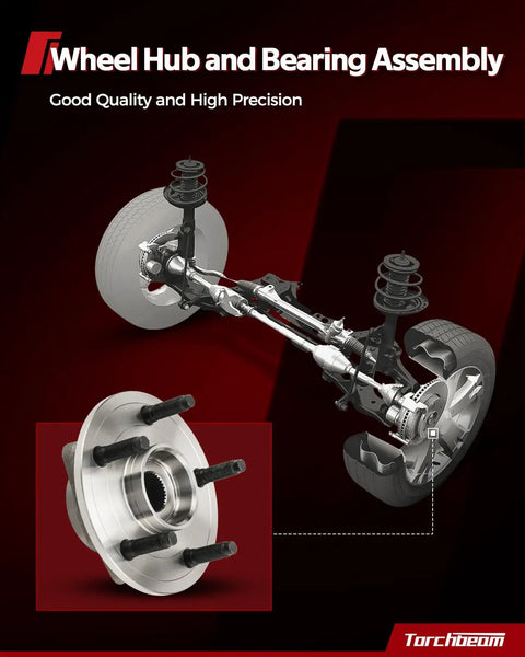 Front Wheel Hub Bearing Assembly Fits 2007-2018 Nissan Altima, 2013-2020 Pathfinder 5-lug part in suspension diagram