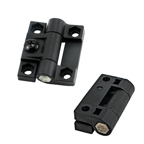 Adjustable Torque Hinges Set 10 Pack GTILE 43x36mm Position Control Door Hinges in Black, Durable Plastic Construction