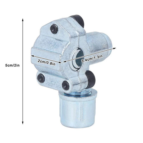 Miskall refrigerator piercing valve kit BVP-31, silver metal needle valve for liquid adding, includes wrench.