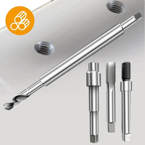 Complete M14x1.25 Thread Repair Kit With 150mm Extension Rod 10 Stainless Steel Inserts for spark plug thread repair in car engines