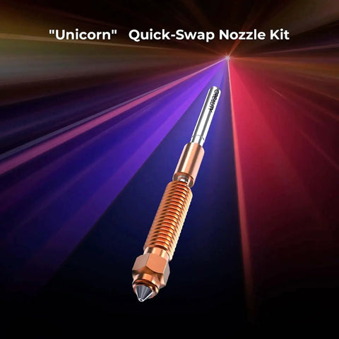 0.4mm Unicorn Nozzle Kit For K2 Plus Hi Combo And K2 Pro 3D Printers with all metal heat break for quick install