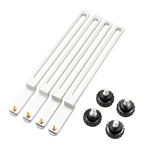 Four Piece BGA Jig Fixture Set for Rework Station, Aluminum Alloy PCB Clamp Tools, Handy BGA Accessories for Soldering, PCB Board Repair