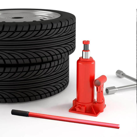 Hydraulic Bottle Jack Handle Replacement For Floor Jacks Red Vertical Car Jack Handle Sleeve Portable Durable 2T To 3T Capacity