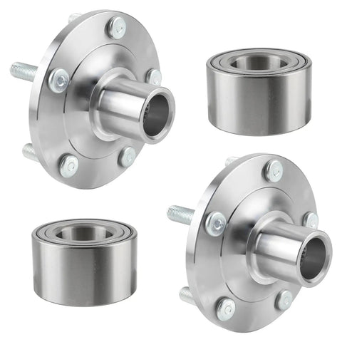 Front Wheel Hub And Bearing Assembly Pair For Mazda 3 2005 2013 And Mazda 5 2006 2010 5 Lug Front Left Or Right Fits Replaces LS-WHB003